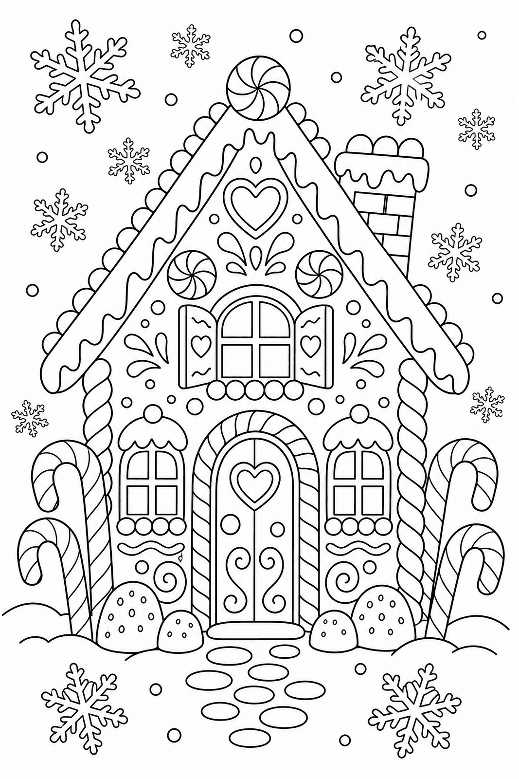 Holiday style sample colouring page