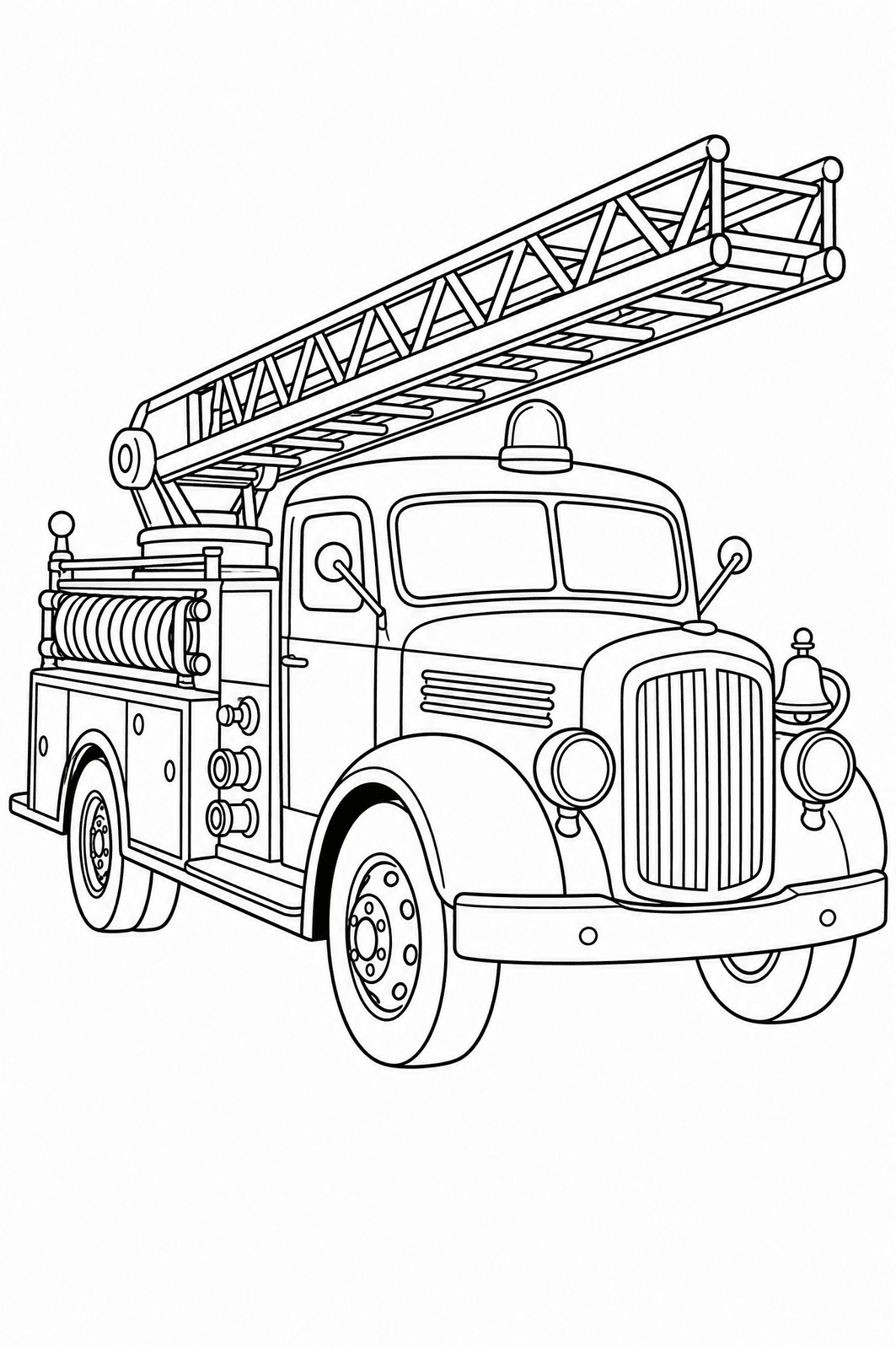 Vehicles style sample colouring page