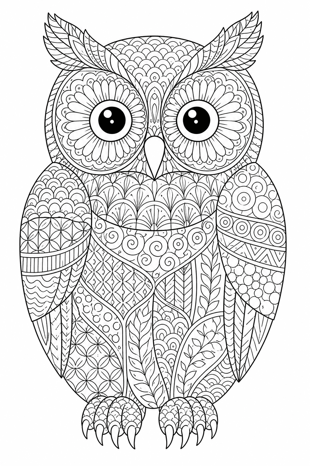 A richly detailed line-art page
